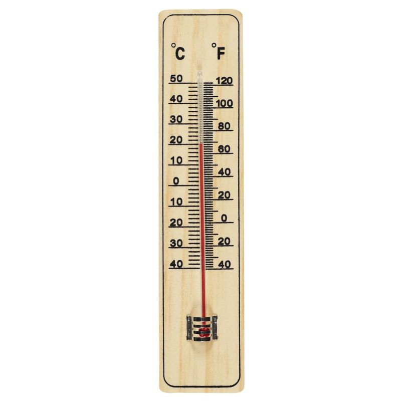 Thermomètre extérieur en bois 22 cm Thermomètre extérieur en bois 22 cm