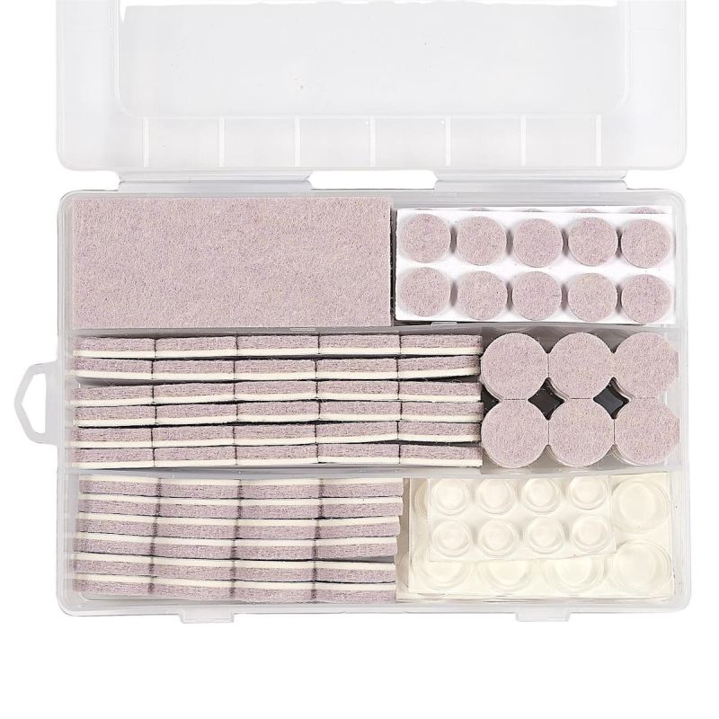 Coffret de 177 patins de protections en feutrine et butée en plastique Coffret de 177 patins de protections en feutrine et butée en plastique