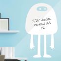 Rouleau de sticker tableau blanc à découper 45x100 cm avec feutre effaçable