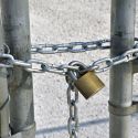 Cadenas de sécurité à clés en acier inoxydable