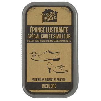 Eponge lustrante incolore pour chaussures