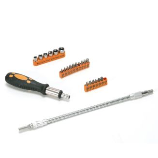 Tournevis avec extension flexible + 24 embouts