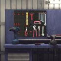 Panneau mural de rangement pour outils avec 12 accroches