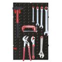 Panneau mural de rangement pour outils avec 12 accroches