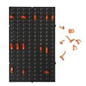 Panneau mural de rangement pour outils avec 12 accroches