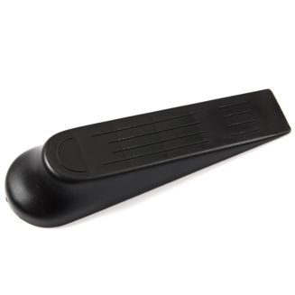Pack de 4 cales portes biseautés noir en plastique