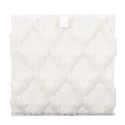 Cube de rangement pliable tissu tufté blanc 30x30 cm