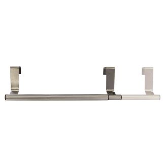 Barre de rangement à accroches spécial porte de placard extensible de 24,5 à 39,5 cm