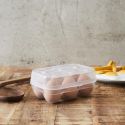 Boite à oeufs 6 compartiments en plastique transparente