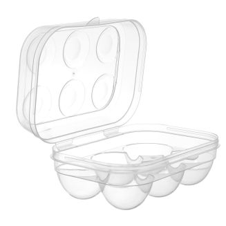 Boite à oeufs 6 compartiments en plastique transparente