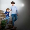 Lampe LED ronde détecteur de mouvements et de luminosité 50 Lumens