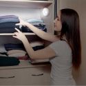 Lampe LED ronde détecteur de mouvements et de luminosité 50 Lumens