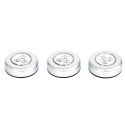 Pack de 3 lampes LED nouvelle génération adhésives allumage Push