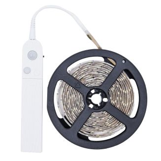 Ruban LED auto-adhésif détecteur de mouvement et de luminosité avec minuterie longueur 3 mètres
