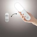 Lampe LED 2 en 1 murale ou baladeuse détecteur de mouvements et de luminosité autonomie 3 heures rechargeable par USB