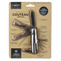Couteau multi-fonction 11 en 1 en acier inoxydable