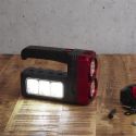Lampe baladeuse LED compacte 2 en 1 mode projecteur ou lampe torche double éclairage rechargeable USB et solaire