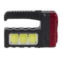 Lampe baladeuse LED compacte 2 en 1 mode projecteur ou lampe torche double éclairage rechargeable USB et solaire