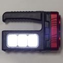 Lampe baladeuse LED compacte 2 en 1 mode projecteur ou lampe torche double éclairage rechargeable USB et solaire