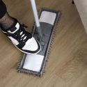 Balai microfibre chenille avec manche télescopique gris