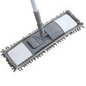 Balai microfibre chenille avec manche télescopique gris