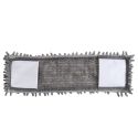 Balai microfibre chenille avec manche télescopique gris