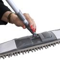 Balai microfibre chenille avec manche télescopique gris