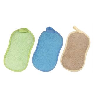 Lot de 3 éponges microfibre réutilisables et lavables