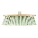 Balai poils synthétiques verts avec manche en bambou 120 cm