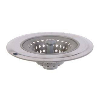 Filtre spécial évier ou lavabo en silicone et acier inoxydable diamètre 6 cm