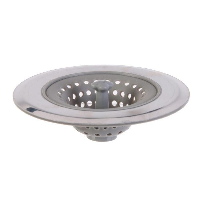 Filtre spécial évier ou lavabo en silicone et acier inoxydable diamètre 6 cm Filtre spécial évier ou lavabo en silicone et acier inoxydable diamètre 6 cm