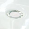 Attrape cheveux spécial évier ou lavabo en silicone blanc diamètre 4,5 cm