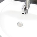Attrape cheveux spécial évier ou lavabo en silicone blanc diamètre 4,5 cm