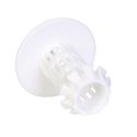 Attrape cheveux spécial évier ou lavabo en silicone blanc diamètre 4,5 cm