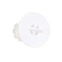 Attrape cheveux spécial évier ou lavabo en silicone blanc diamètre 4,5 cm