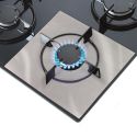 Lot de 4 protections spécial feux gazinière en fibre de verre 27x27 cm