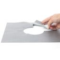Lot de 4 protections spécial feux gazinière en fibre de verre 27x27 cm