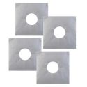 Lot de 4 protections spécial feux gazinière en fibre de verre 27x27 cm