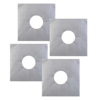 Lot de 4 protections spécial feux gazinière en fibre de verre 27x27 cm