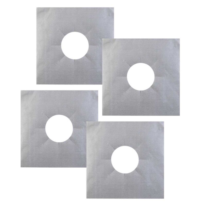 Lot de 4 protections spécial feux gazinière en fibre de verre 27x27 cm Lot de 4 protections spécial feux gazinière en fibre de verre 27x27 cm