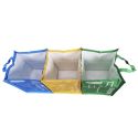 Ensemble de 3 sacs de tri 25 litres 3 couleurs pour chaque déchet