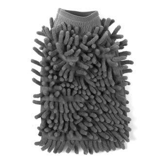 Gant de ménage microfibre chenille gris anthracite