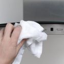 Lot de 2 torchons microfibre ultra absorbant 30x30 cm blancs