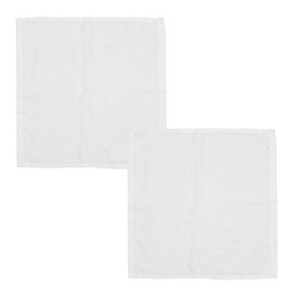 Lot de 2 torchons microfibre ultra absorbant 30x30 cm blancs