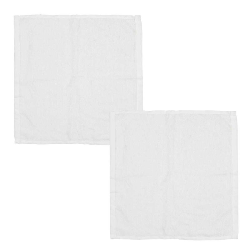 Lot de 2 torchons microfibre ultra absorbant 30x30 cm blancs Lot de 2 torchons microfibre ultra absorbant 30x30 cm blancs