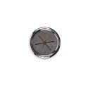 Accroche torchon adhésif diamètre 4 cm en plastique argenté