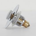 Bouchon universel avec filtre pour lavabo en cuivre et acier inoxydable diamètre 6 cm