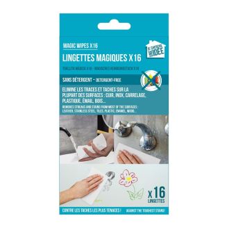 Pack de 16 lingette magique sans détergent 15x9 cm