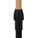 Portant hauteur ajustable sur roulettes noir et effet bois