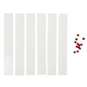 Set de 6 séparateurs de tiroir modulables blancs